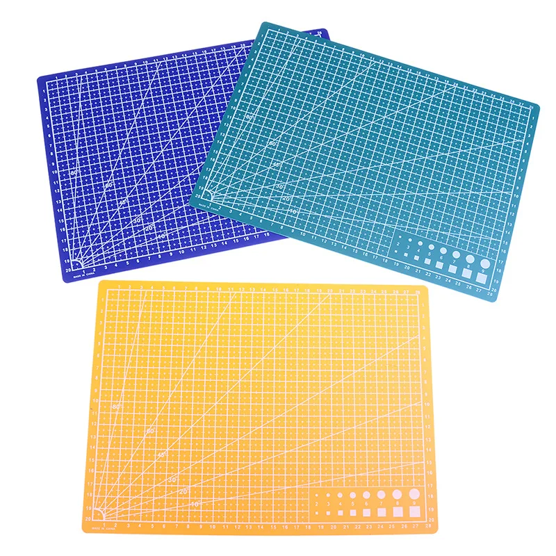 En oferta Estera de corte autocurativa para manualidades, tablero de papel de tela de cuero, herramientas de bricolaje, tapetes artesanales, líneas de rejilla A4, PVC30 x 22cm WGwgrmlEEZJ