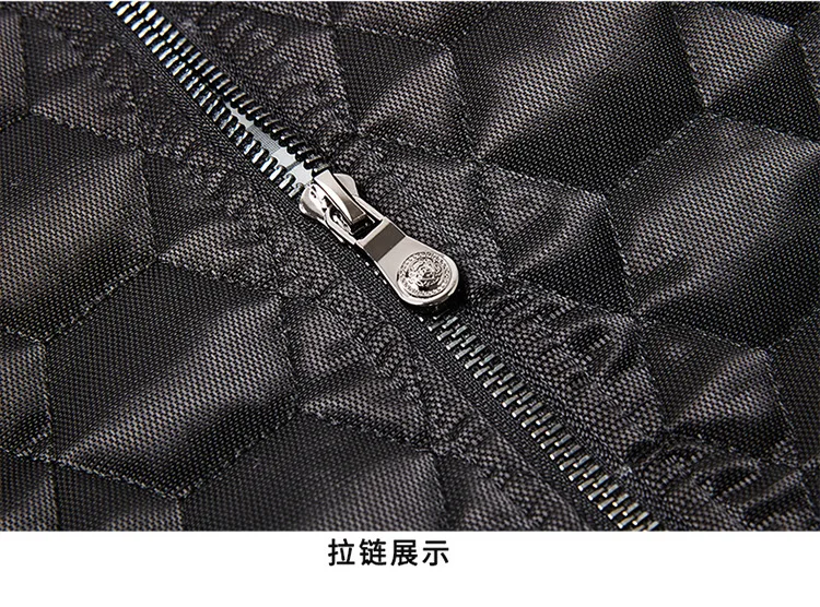 Autumn& Winter New Style Men Embroidered Cartoon Baseball Collar down Jacket Cotton-padded Clothes Slim Fit Large Size Fashion