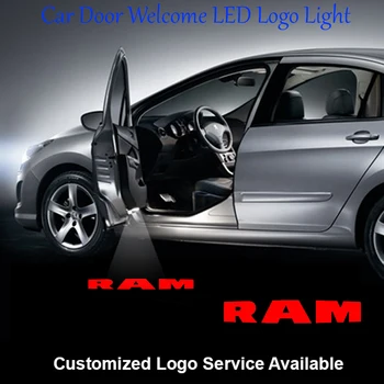 

2x Red RAM Logo Car Door Laser Projector Ghost Shadow LED Lights Wired Drilling