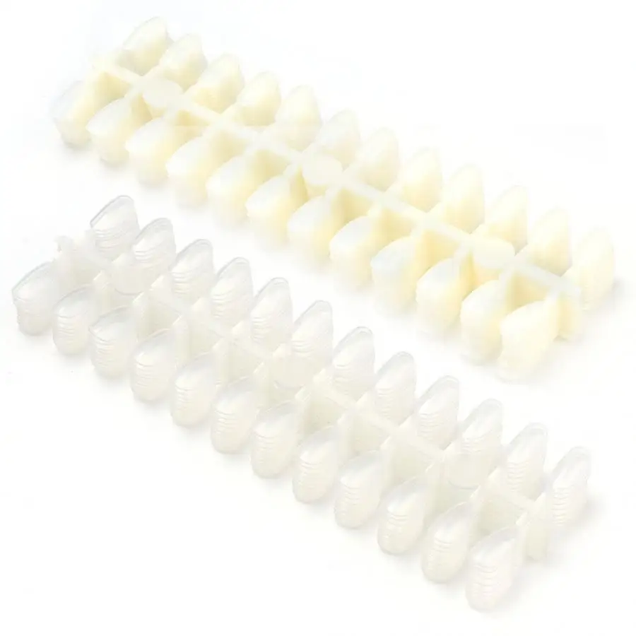 

240Pcs Round False Nail Tips Gel Polish Color Display Card Practice Palette Manicure Tool Fake Nails