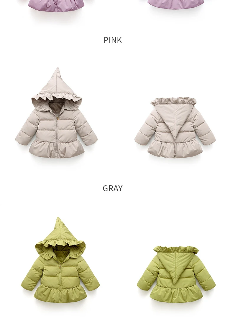 Winter Jacket girls boys Duck Down children fashion clothing jacket thick clothes for kids cute princess Outerwear