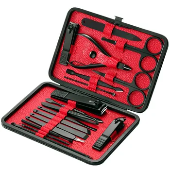 

18PCS Nail Manicure Set Kits Clipper Kit all for Manicure Set man Nails Tool Nipper Cutter Scissors Tweezers Nail Art Trimmer