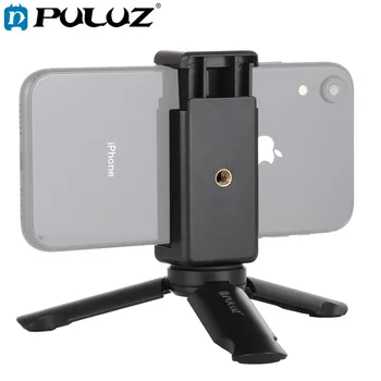 

PULUZ Mini Portable Folding Plastic Stand Tripod & Universal Phone Clamp For Telefon Iphone Trepied Smartphone Gopro Tripod