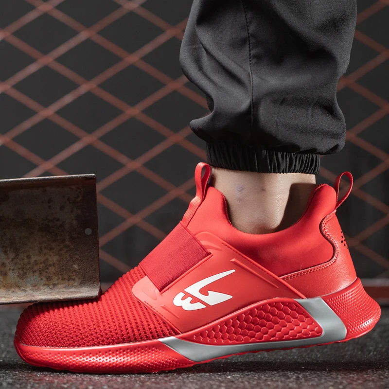 Safety Shoes Men Work Steel Toe Anti-Puncture Women Men Work Sneakers Industrial Unisex