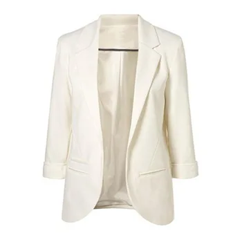 

QNPQYX 2020 Candy Color Seven-point Sleeves Small Suit Commuter Models Slim Women Blazers Casual Womens Clothing 6220