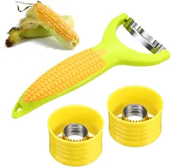 3Pcs Corn Peeler Corn Stripper Cob Cutter Thresher Corn Stripper Fruit Vegetable Cooking Tools Cooking tools Kitchen Cob Remover 3Pcs Corn Peeler Corn Stripper Cob Cutter Thresher Corn Stripper Fruit Vegetable Cooking Tools Cooking tools Kitchen Cob Remover