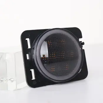 

1 Pair Wheel eyebrow turn signal light For Wrangler aluminum alloy Modified Angel Eyebrow Signal Light With/Without aperture