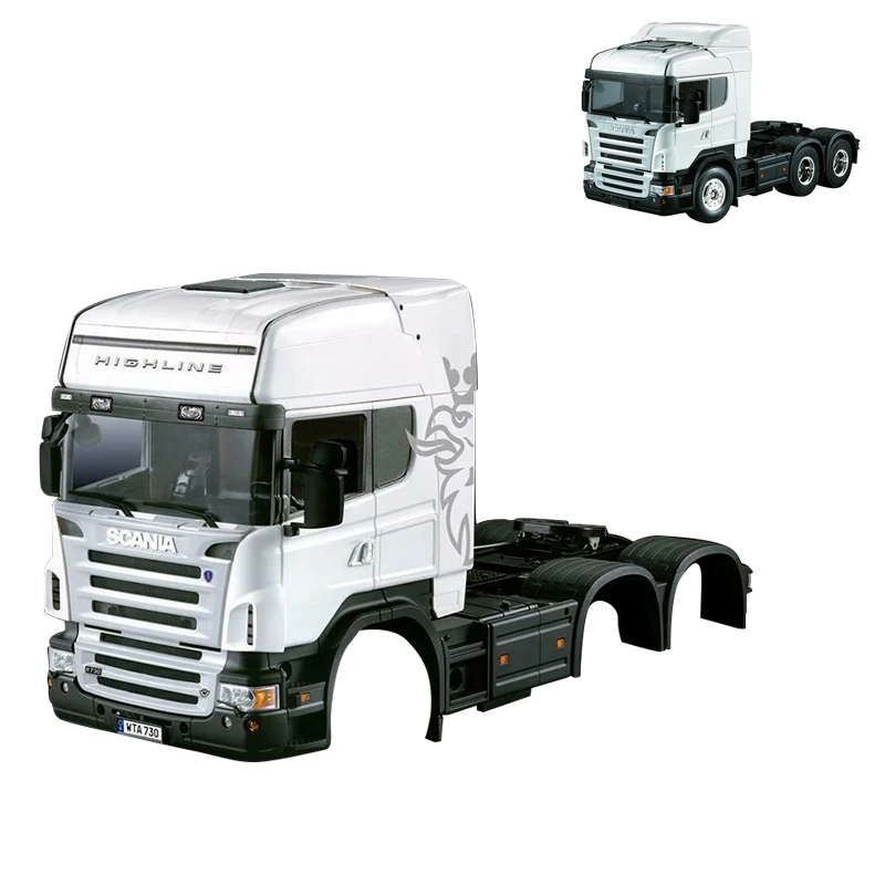 1/14 Hercules RC Scania 3 оси Highline трейлер тягач автомобиль Корпус кузова 2C RC автомобили