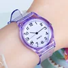2022 New Fashion Female Male Wristwatches Lovers Men Women Watches Transparent Candy Color Plastic Band Casual Quartz Watches ► Photo 1/6