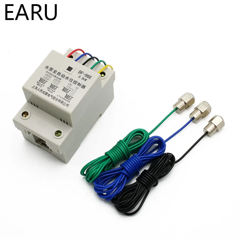 

DF-96ED Automatic Water Level Controller Switch 10A 220V Water Tank Liquid Level Detection Sensor Water Pump Controller