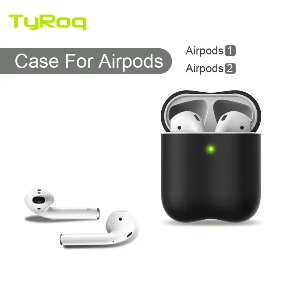 

TyRoq AO3 AirPods case with "WAVE" shape thicken silicone Five color for option Perfect fit for AirPods 1/2 first class feel