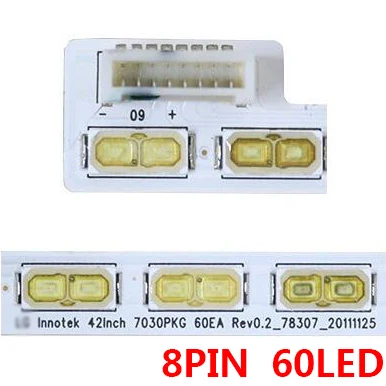 60LED 525mm tira de LED para iluminación trasera para LG 42LS570T 42LS570S 42LS575S 42LS5600 T420HVN01.0 42 pulgadas 7030PKG 60ea 74.42T23! 001-2-DS1