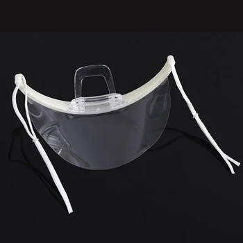 

20 pcs Plastic Transparent Smile Mask Anti-Fog Droplets Food Restaurant Hotel Restaurants Catering