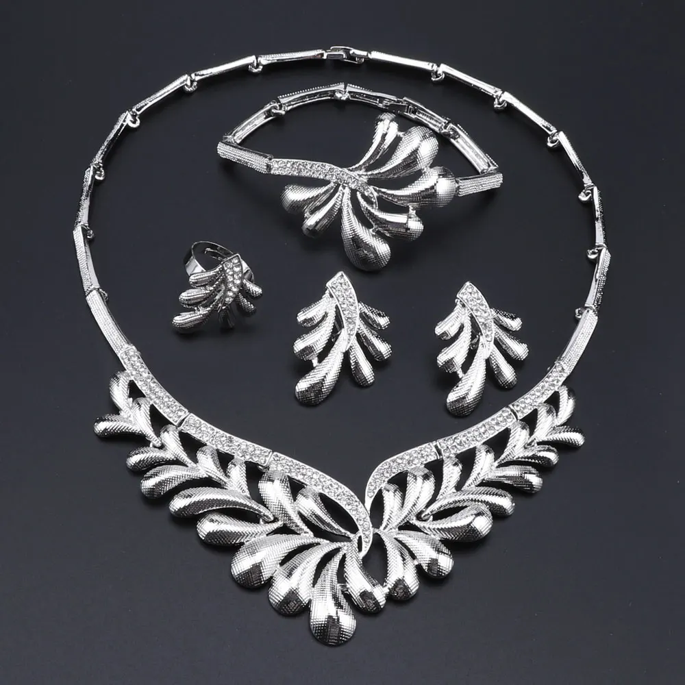 Woman Accessories Jewelry Set Bridal Gift Fashion African Beads Jewelry Set Wholesale Dubai Gold Jewelry Set Wedding Design