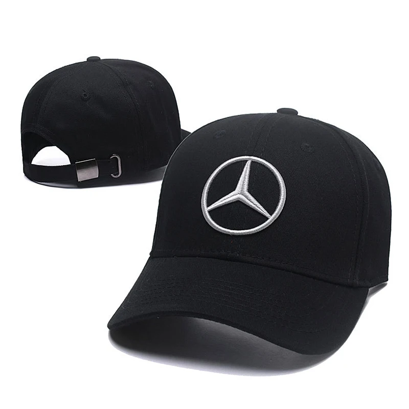 

1pcs Cotton hat Baseball hats caps Men peaked cap for Mercedes benz logo sunhat Car performance Adjustable Hat summer Women
