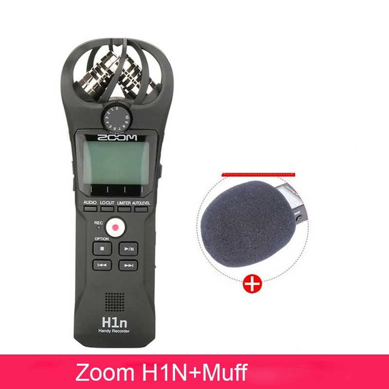 Zoom H1n Профессиональный Рекордер Zoom H1 Диктофон Цифровой SLR камеры Audio Стерео микрофон для Интервью Запись для видеоблогинг - Цвет: Zoom H1n