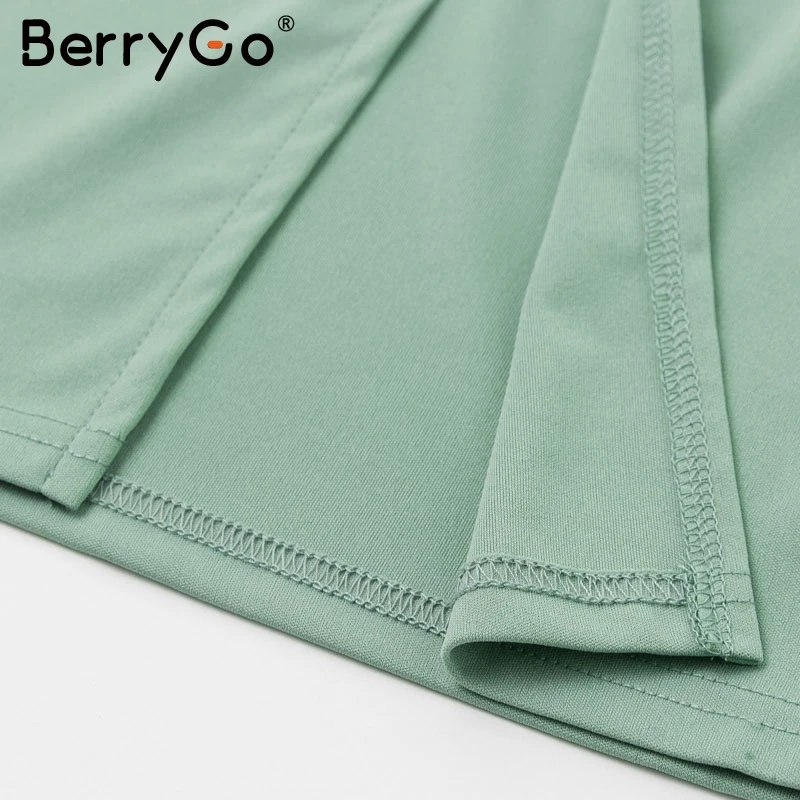 BerryGo элегантное кружевное женское платье миди с галстуком-бабочкой, высокая талия, офисные женские платья, осенне-зимние облегающие Женские вечерние платья