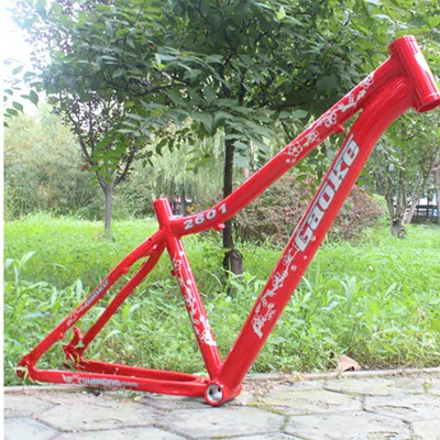 Discount 26 inch female models aluminum mountain bike frame bicycle tripod disc brakes modified bicycle frame 4