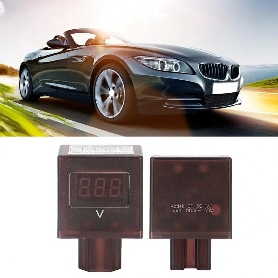 Digital Voltmeter Voltage Gauge Meter 36 V/48 V/60 V/72 V/ 84 V Electric Car USB Charger Electric Car Voltage Meter