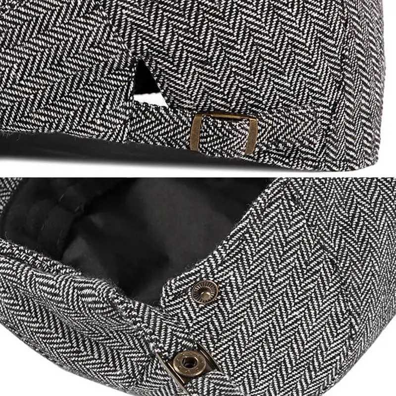 Adjustable Sport Beret Cap Women Men Vintage British Style Sunshade Peaked Hat Outdoor Running Hats