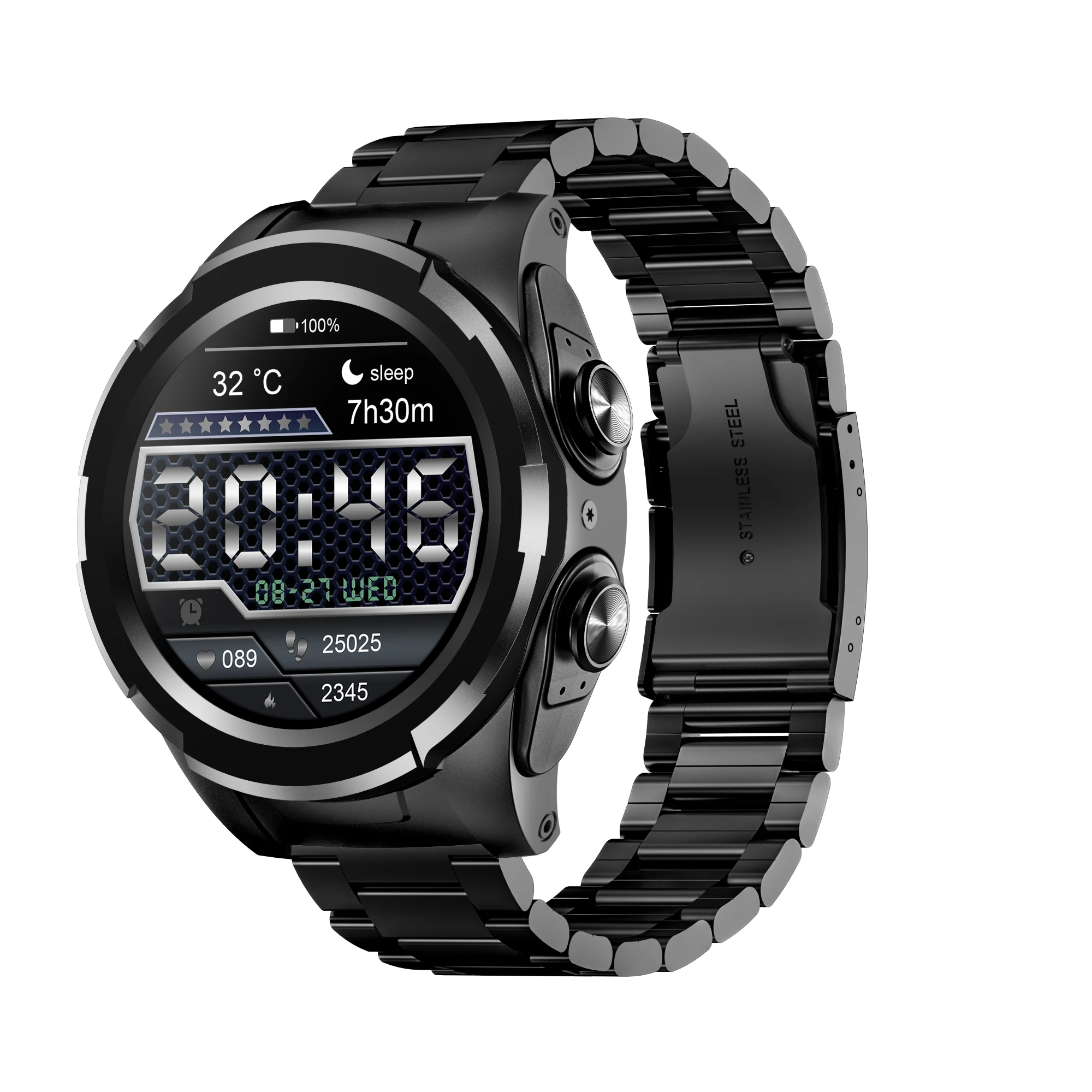 F6 ��� ����� TWS ���� 2 in 1 ����Ʈ ��ġ �ɹڼ� ���� �ǰ� �ǽð� ������ Smartwatch