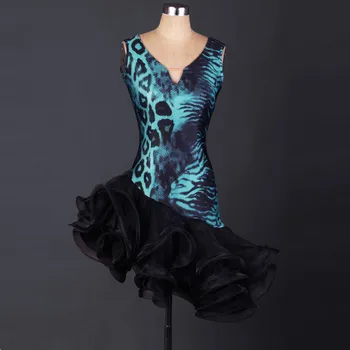 

Vestido Flecos Latin Dance Dress Women Black Ballroom Tango Cha Cha Samba Rumba Salsa Competition Dresses Performance Dance Wear