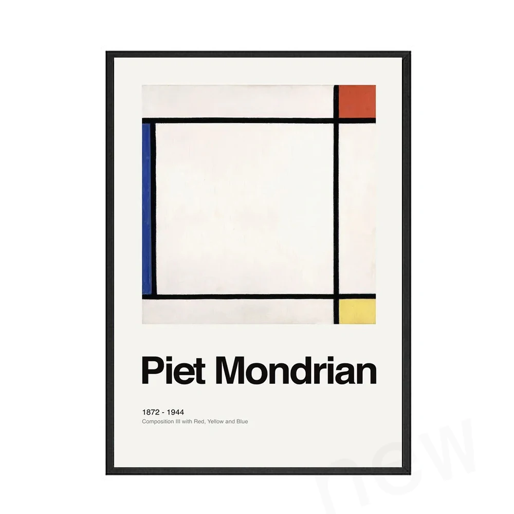 Composition with Red Black and White - Piet Mondrian Print Collection 1