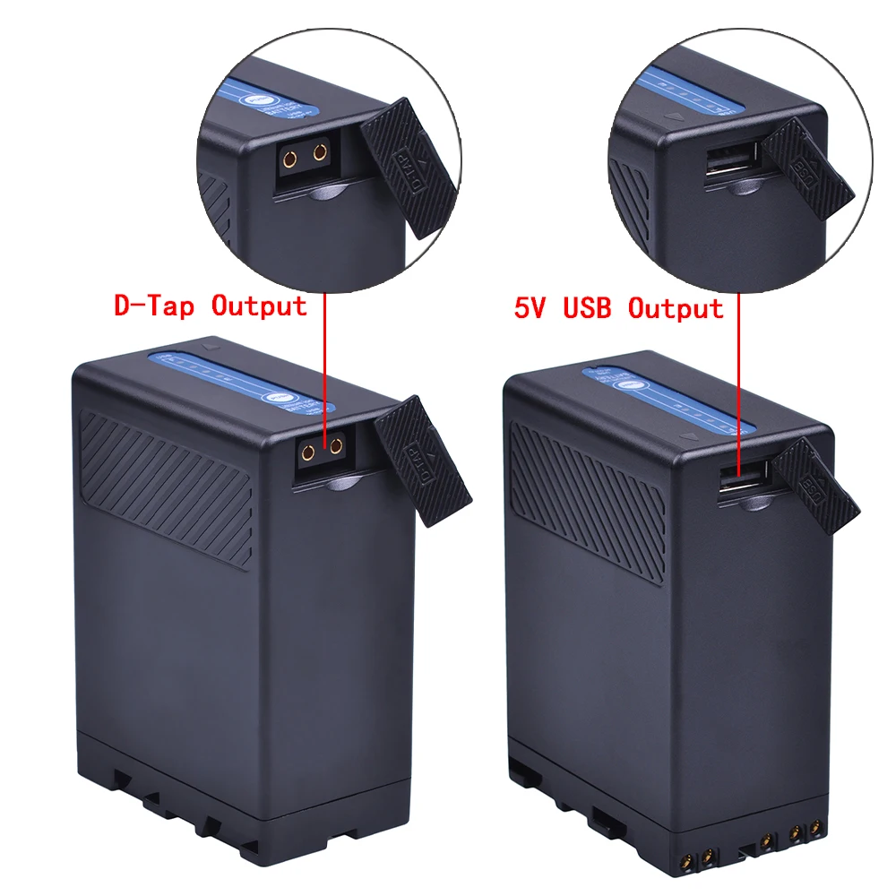Аккумулятор 5200 мА · ч BP-U65 BP-U90 с USB и портами D-TAP для Sony BP U65 PMW EX1 EX1R EX3 F3 F3K F3L |