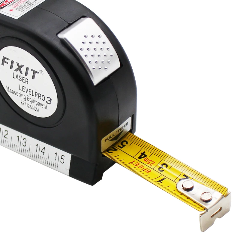 Multi-function Laser Level Infrared Level Ruler with Tape Measuring Horizontal Vertical Measurement Cross Lines Instrument