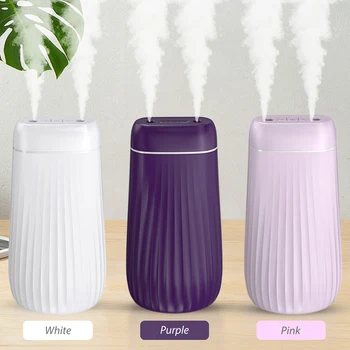 

1000mL Mist Humidifier Air Diffuser Double Nozzle Cool Mist Spray With Night Light Quiet USB Humidifier Essential Oil Diffuser