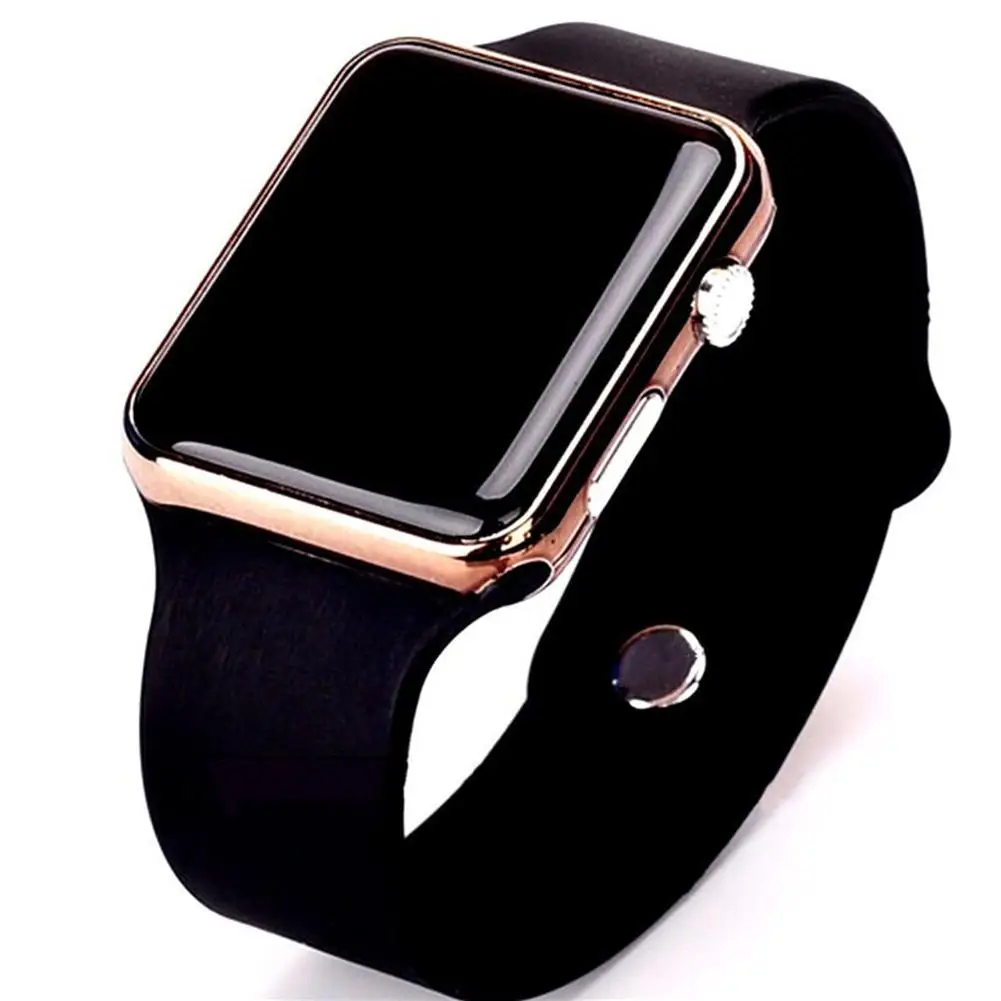 

GloryStar Men LED Square Casual Watch Digital Silicone Band Sports Clock Wrist Watches for Man Woman