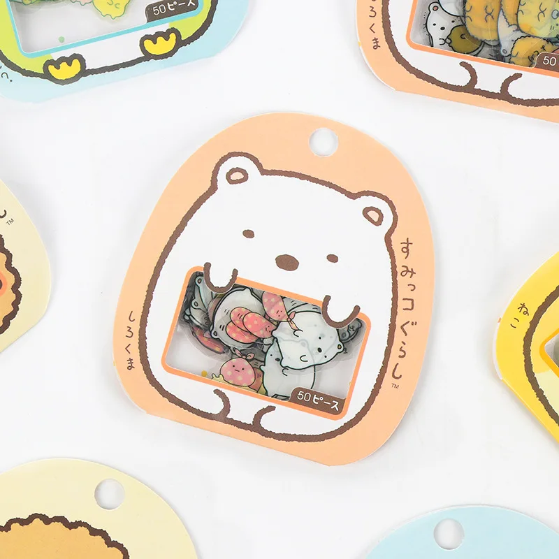 

Cute Sumikko Stickers Gurashi Diary Label Pack Decorative Mobile Stickers Scrapbooking DIY Sticker Stationery Escolar Papelaria