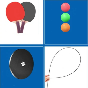 

Portable Table Tennis Trainer Table Tennis Exerciser Trainer Kid Adult Indoor Outdoor Single Double Ping Pong Training