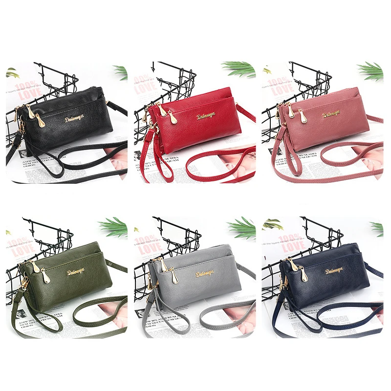 

Clutch Wallets Women 2020 New Trend Fashion Korean Ladies Small Square Bag Shoulder Messenger Bag Multifunctional Twin Bag Woman