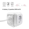 ExtraStar® Power Cube Cord 1.5 m Strip 4 Outputs, with 2 for loading USB 5 V/2.1A ► Photo 3/6