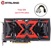 Графическая карта Dataland Radeon RX580 8G rx 580 с питанием от Radeon интуитивно понятный графический двигатель AORUS 256 бит 8 Гб графическая карта AMD PC