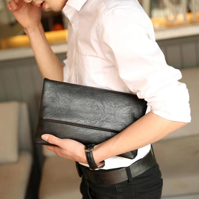 New Fashion Porte Feuille Homme Luxe Foldable Leather Men Handbag