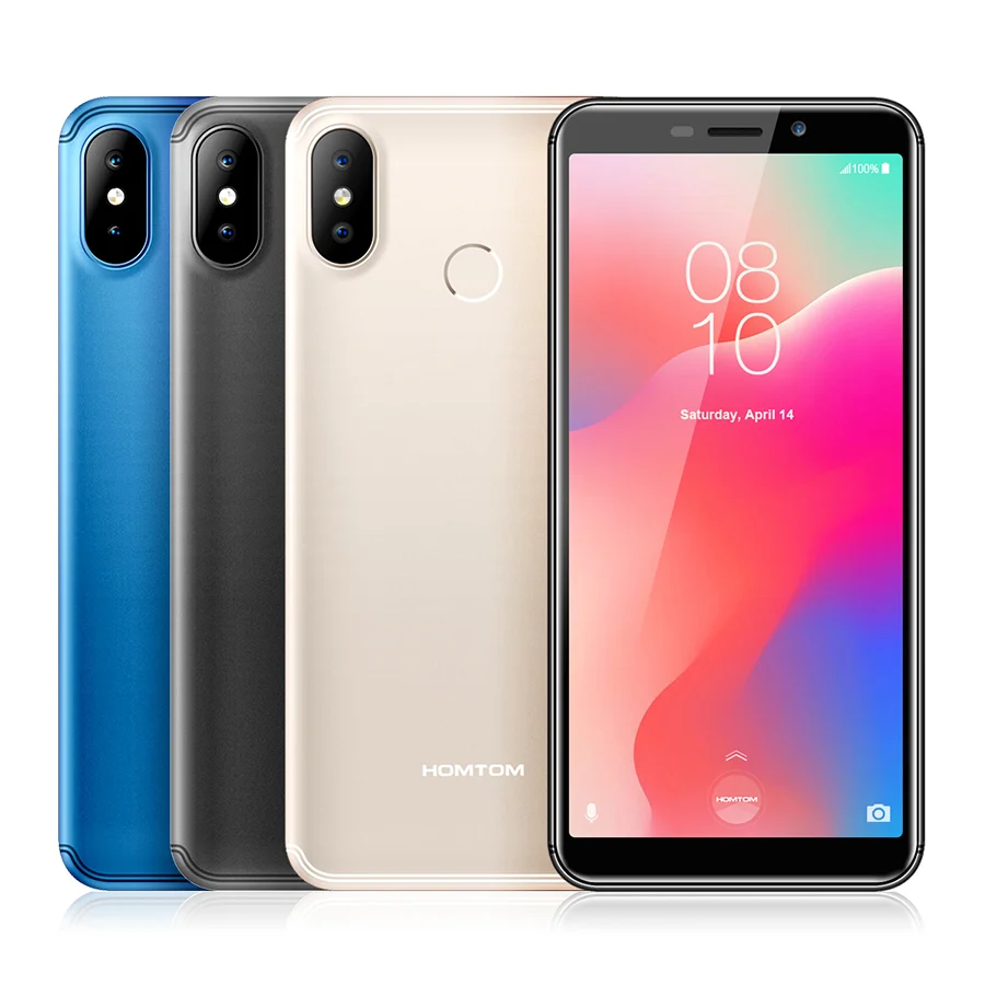 HOMTOM, C1, 5,5 дюймов, 18:9, мобильные телефоны, Android go, четыре ядра, отпечаток пальца, 1 ГБ ram, 16 ГБ rom, две sim-карты, 3000 мАч, OTA, смартфон