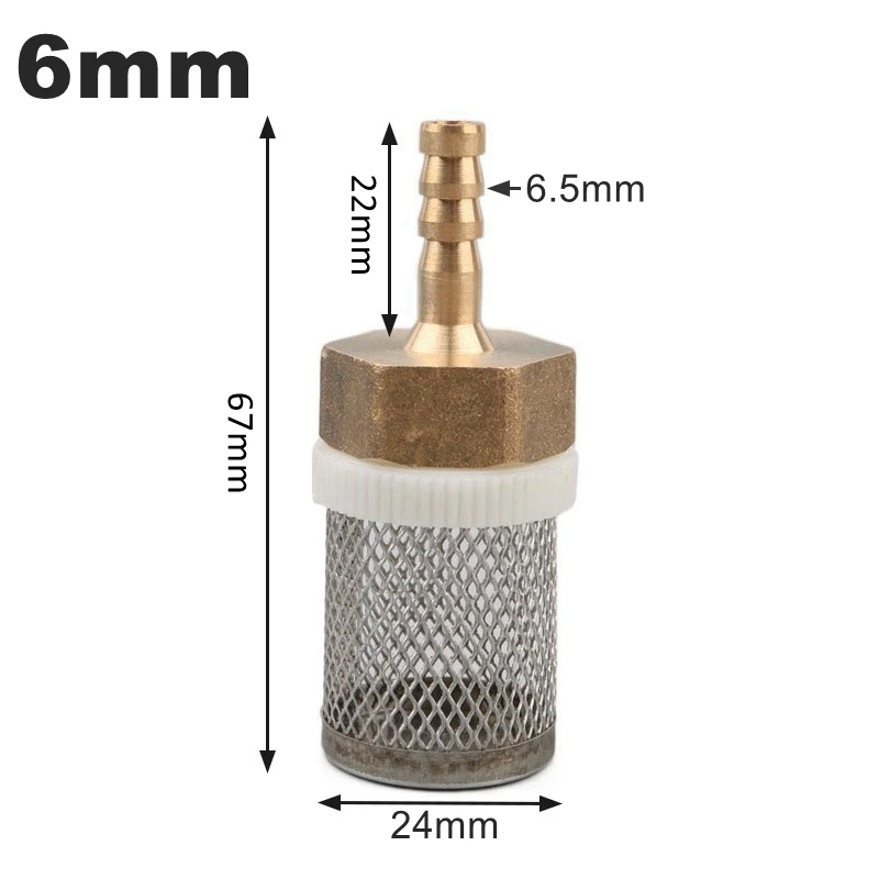 1pc 6~19mm Hose Filter Car Wash Garden Irrigation Filters Brass Strainer Sprayer Pump Filtering Net Stainless Steel Mesh Filter