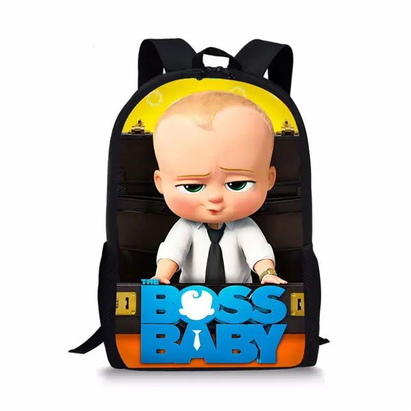 HaoYun/модный детский рюкзак с рисунком «Босс», детские школьные сумки с героями мультфильмов Annime, 3 шт./компл. студенческий блокнот-сумки, рюкзак Mochila - Цвет: CDGX337C