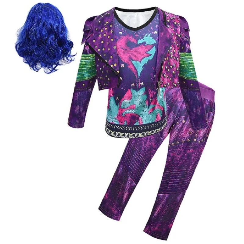 Roupa infantil/Детские костюмы на Хэллоуин для подростков; одежда для малышей; комплект с жилетом и пальто для маленьких девочек; осенняя одежда для детей; одежда для подростков - Цвет: 1700 4Pcs B