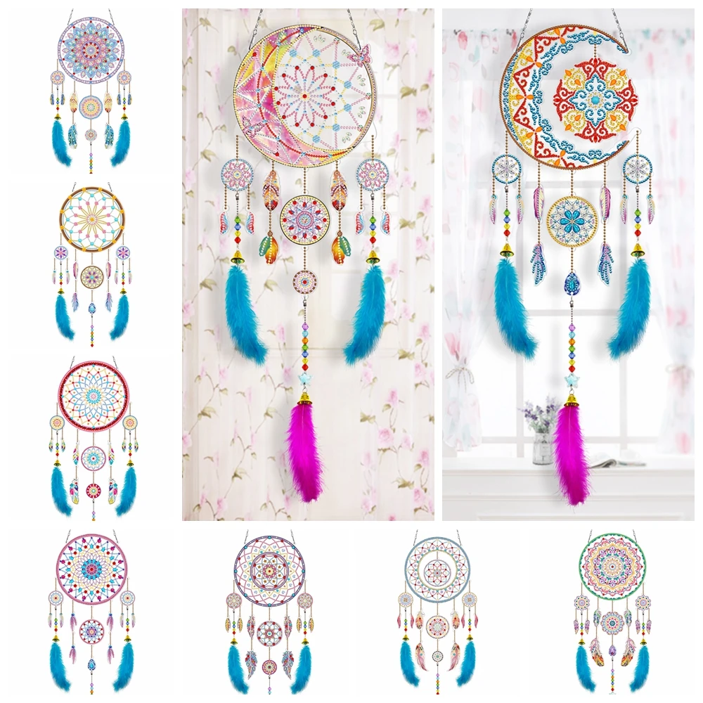 5D DIY Diamond Painting Wind Chimes Special Shaped Art Embroidery Cross Stitch 
