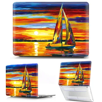 

Hot New Fashion Print PVC Case For Apple MacBook Pro Air Retina 11 12 13 15 Mac Book 15.4 13.3 inch Oil Painting Hard Case Cover