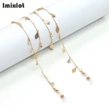 

NEW Fashion Leaves Pendant Chain for Reading Glasses Metal Sunglasses Eyeglass Chains Adjustable Ends Glasses Holder Retainer