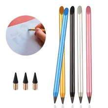 Crayon en métal éternel sans encre, crayon d'écriture illimité, peinture de bureau, Gadgets durables clairs, fournitures pour étudiants