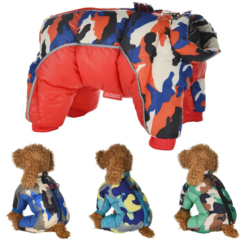 

Winter Pet Dog Clothes Super Warm Jacket Thicker Cotton Coat Waterproof Small Dogs Padded Pets Clothing For French Bulldog Puppy
