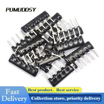 

50PCS A06-102J DIP Exclusion Network Resistor Array 6pin 1K 4K7 10K ohm A06-472J A06-103J Resistance