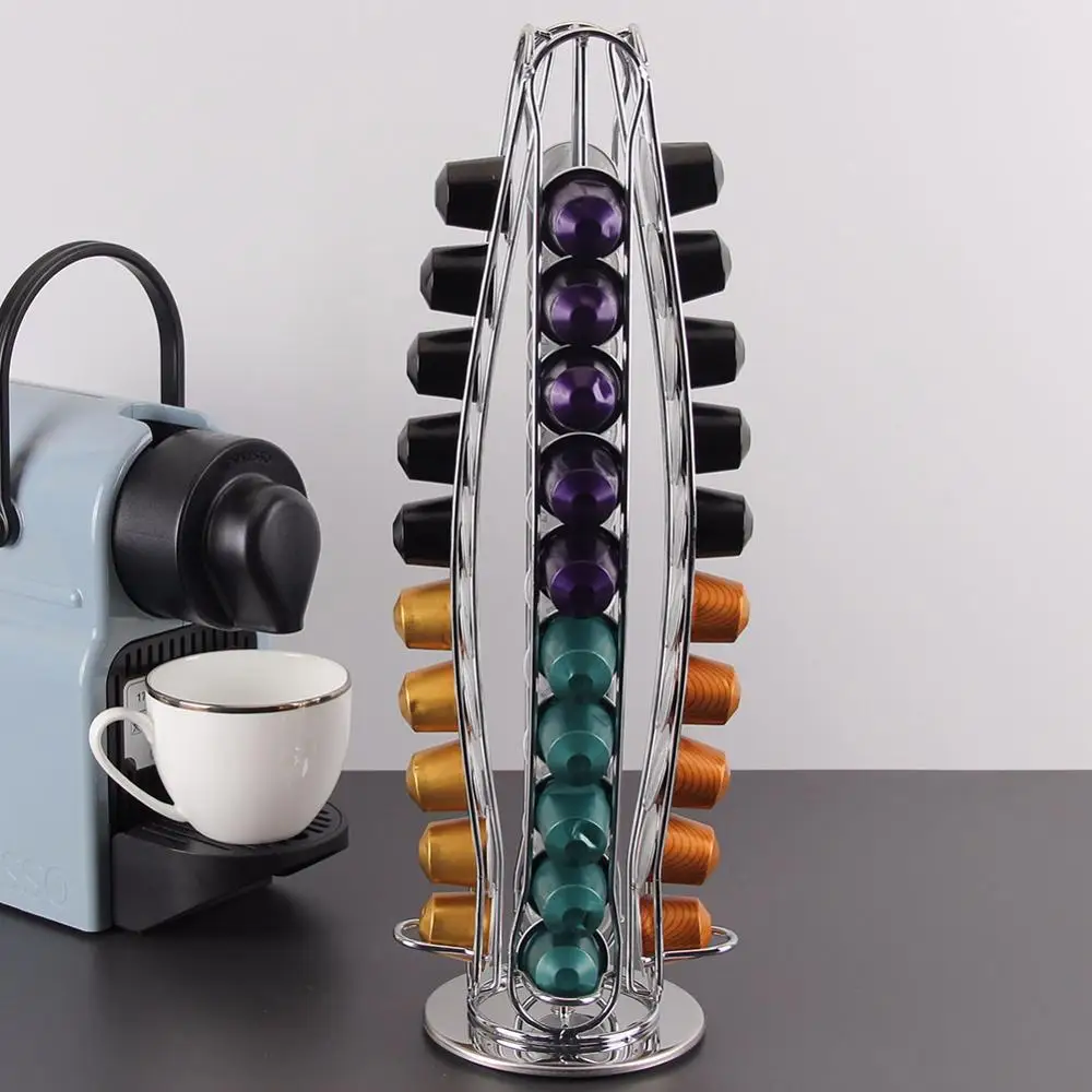 40 Pods кофе капсула Органайзер Подставка для хранения практичный кофе ящики Контейнер для мелочи для кофейная капсула Nespresso полки - Цвет: Армейский зеленый