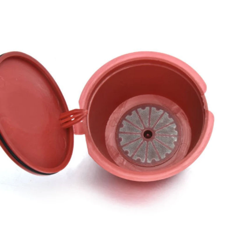

6pcs Refillable Reusable Coffee Filter Capsule Pods Cup For Dolce Gusto 54*40MM