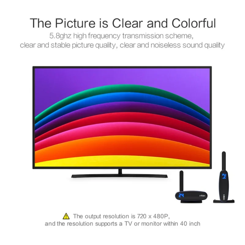 PAT-535 5,8G RCA 480P Smart set top box Цифровой STB беспроводной передатчик устройства передачи 150 м